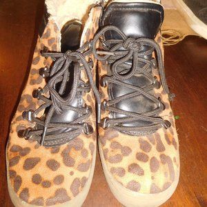 Leopard Sneaker Boots